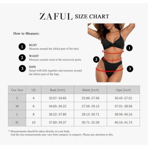 Cheeky Womens M Cut Out Two-Piece Bikini Set Tie Front & Adjustable Straps Sexy - Picture 3 of 10